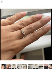 🌸Elegant Vintage or Antique Style Princess Cut Petite Cz Diamond band