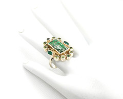 Nicky Butler Ring 925 Sterling Silver Green Rutilated Quartz Peridot Designer