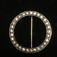 Vintage Rhinestone 925 Pin Brooch