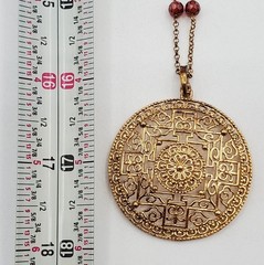 VTG 925 Ross Simons Necklace 32in Sterling Silver Vermeil 18g Asian Medallion