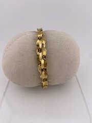 BRONZE MILOR ITALY Signed 7 – 7 1/2 Inch Art Deco Style Bracelet