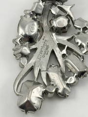 Vintage Eisenberg Original Clip W/ Clear Rhinestones