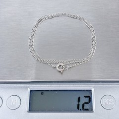 Vintage Sterling Silver 925 | Curb Link Chain Necklace | 16″