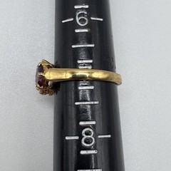 VTG Sterling Silver Multi Gemstone & CZ Gold-Plated Ring Size 7 Fessenden