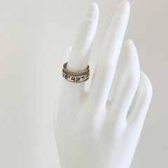Vintage 925 Sterling Silver SUN SAN Signed Coordinates Spinner Band Ring Size 8