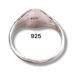 Initial Letter H Signet 925 Sterling Silver Child Baby Pinky Ring Size 3.25