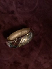 VINTAGE LAVIN PARIS GOLD ART DECCO BANGLE BRACELET. STUNNINGLY CHIC.