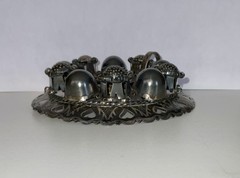 Antique Sterling Silver Latvian Sakta Brooch Pin signed J. Betins Riga, Latvia