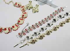 Lot of 12 Moonglow Thermoset Jewelry Necklace Bracelet Brooch Hair Scarf Slide