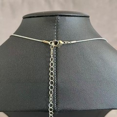 Vintage 1980s Art Deco Revival Shield Pendant Necklace Gold Tone Statement 30″