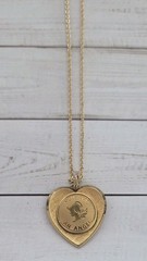 Vtg Charm Angel Pendant “You are an Angel” Charm on New Gold Filled Chain 18in