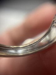 Vintage handmade Signed Sterling Silver Spoon Ring #B195