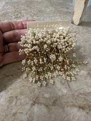 FAB Vintage 1980s Dynasty Hand Bead Clip Earrings Nos 3.5 Inches