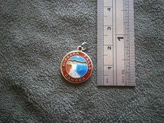 Niagara Falls Canada Vintage Goldtone Enamel Bracelet Charm Pendant 2.0g