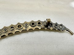 Antique Victorian Brooch Pin Crescent Moon Love Luck Paste Stones C Clasp Read