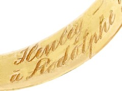 0.29 Ct Sapphire and 0.24 Ct Diamond, 18k Yellow Gold Snake Ring – Antique