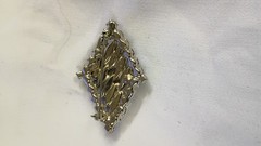 Vintage Black And White Navette Brooch Juliana D & E