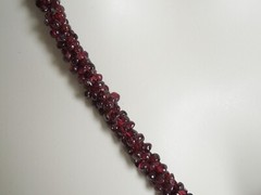 Endless Chain With Braided Garnet 2.9oz/ca.23 5/8in