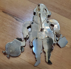 Lunch at the Ritz LATR2GO American SANTA Brooch Pendant