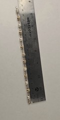 Vintage 14k Yellow Gold and Pearls Fluted Bead Bracelet See Description