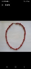 Vtg Four Chunky Beaded Necklaces 15-28″ Colorful Neutral Long Boho Classic Chic