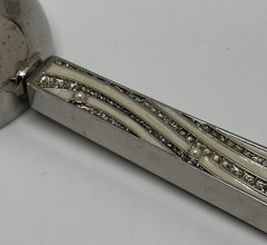 Rhinestone And Faux Pearl Enamel Ice Scooper