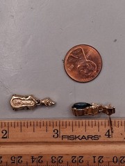 JEWELRY FOR REPAIR Christian Dior Crystal Earrings 14k Gold Post
