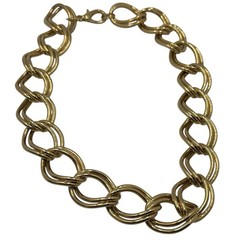 Unbranded Chunky Double Link Collar Necklace Toggle Clasp Maximalist Mob Wife