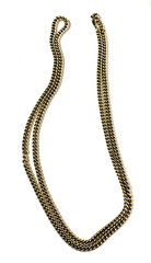 Vintage Necklace Goldtone Chainlink Made in Germany Opera Length 56″ Lightweight
