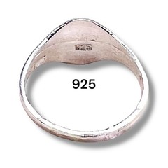 Initial J Signet 925 Vintage Sterling Silver Child Baby Letter Ring Size 3