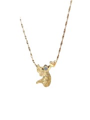 Austrian Crystal Jewelry Set Guardian Angel Necklace Pierced Earrings NIB
