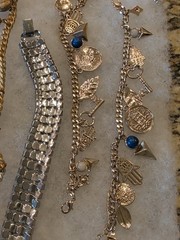 Estate Jewelry Sterling Silver, Weiss Coro Panel Emmons +21 Bracelets