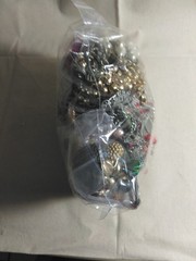 Vtg To Now Junk Jewelry Lot For CRAFTING Or REPAIRS, REPURPOSE, 2.66 Lb USED.