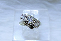 50’s 14K white Gold 1/2 carat Diamond Ring