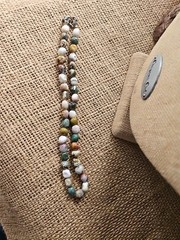Ocean Jasper Beaded Necklace 16/18″ Polished Beads Smooth 6/10mm Multi Color Sz