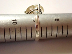 3 Rings S9 Rutilated Quartz S10.5 Blue Stone S12 Bar 925 Sterling Silver 10.6g
