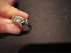 14k gold white unisex ring