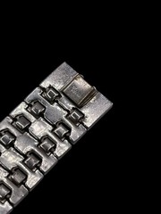 Vintage Crown Trifari Honeycomb Bracelet Mesh Geometric Hexagon Link