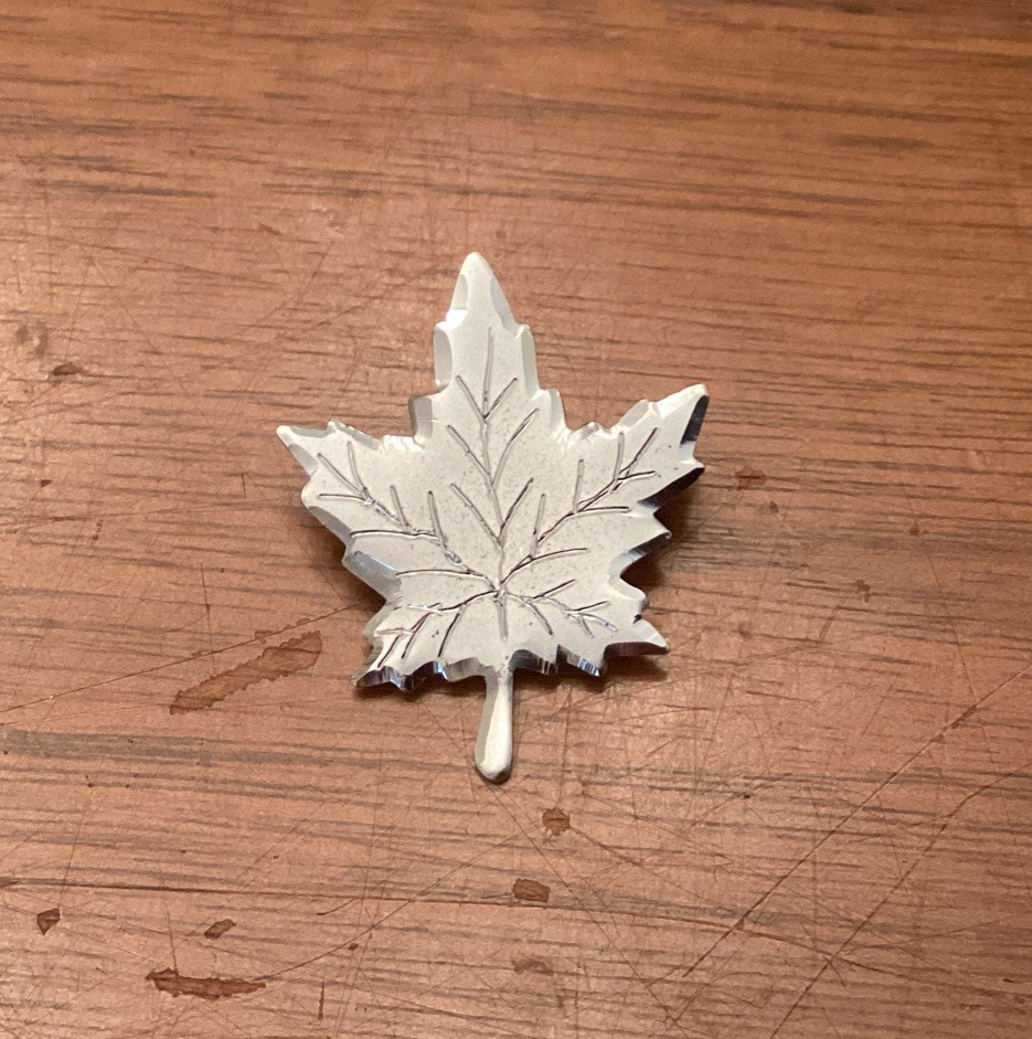Sterling Silver 925 Canadian Maple Leaf Pin