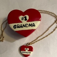 #1 Grandma necklace, pin, and trinket box – Great for mother’s day!