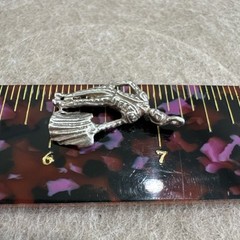 Vintage Sterling Silver Matador Figure Pendant Charm Jewelry Bullfight Adventure