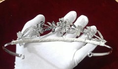 Elegant Silver Zircon Tiara for Women & Girls | Sparkling Cubic Zirconia Princes