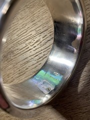 David Varsano,Bangle/Cuff, Modernist Rare VTG. Israel .925 Sterling Silver 2.5oz