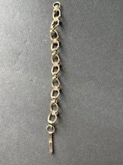 Vintage Chain Link Stackable Bracelet Gold Tone 8” Career Minimalist Old Money