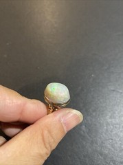 Antique 14K YELLOW GOLD OPAL RING SIZE: 4