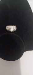 🔥🔥🔥Sterling Silver Ring Beautifully Accented in 14 K Gold 🔥🔥🔥