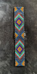 Southwest Handcrafted Multi Color Bead Stretchable Bohemian Belt Wooden Buckle