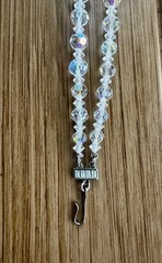 Vintage Coro Aurora Borealis Faceted Graduated Crystal Choker 2 Strand Necklace