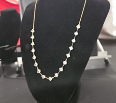 Gold CZ Tennis Necklace