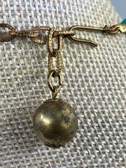 Vintage Egyptian Revival Necklace Robin Egg Blue Plastic Cleopatra Statement Bib